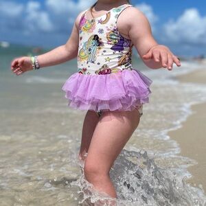 Posh Peanut Groovy Barbie Tulle Swimsuit